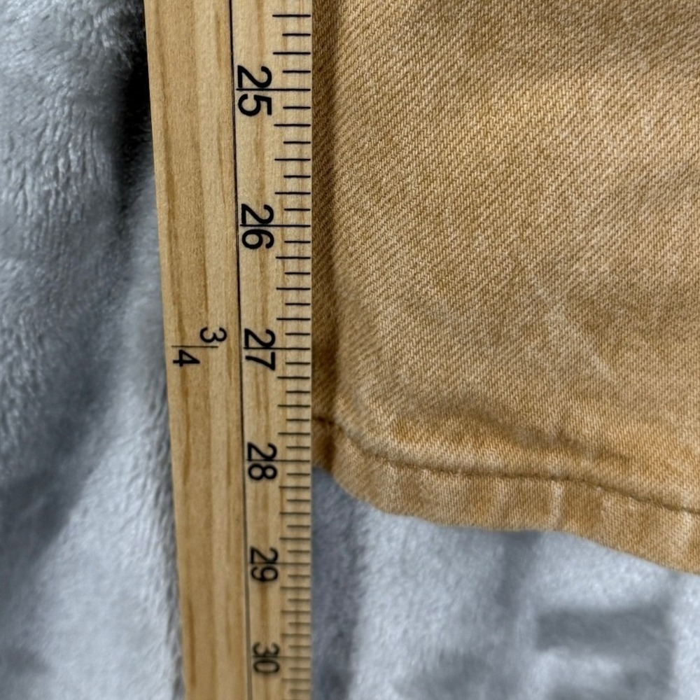 Levi Strauss & Co 501 Tan Straight Fit Denim Jeans Mens W42 L32 Cotton - Picture 5 of 9